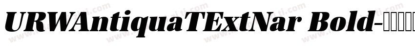 URWAntiquaTExtNar Bold字体转换